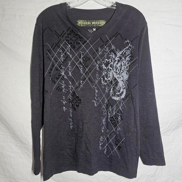 Vintage y2k cyber grunge emo skater long sleeve - Picture 1 of 3